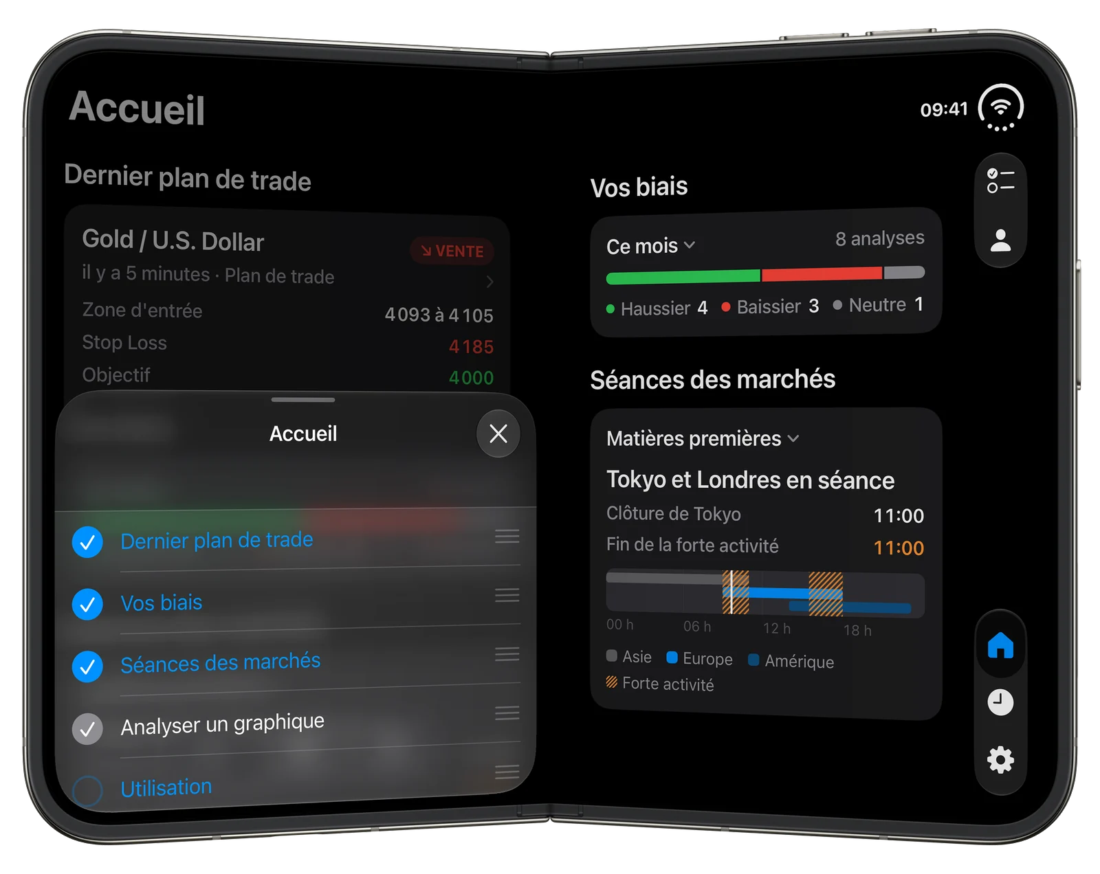 Le suivi de vos analyses, personnalisable