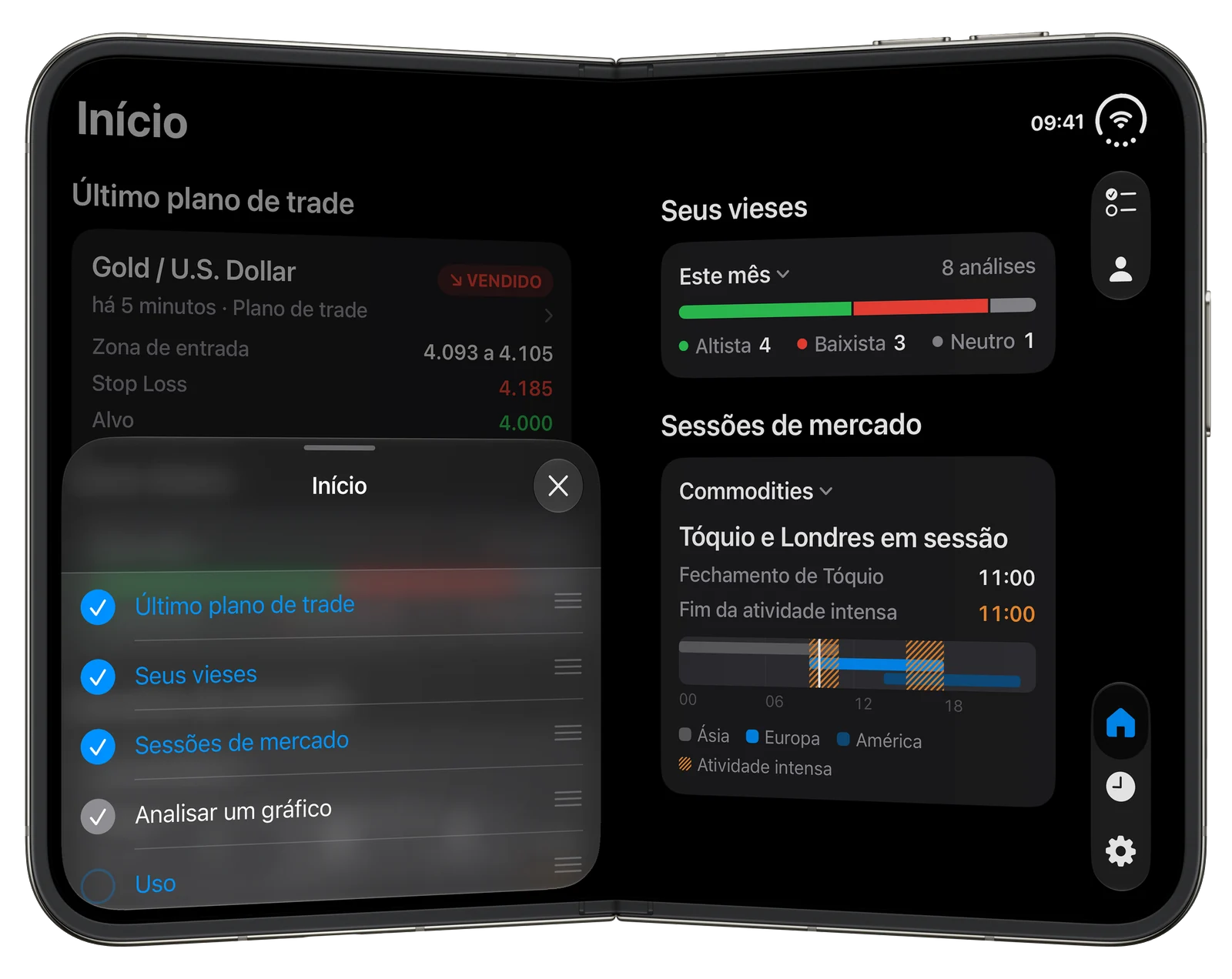 Acompanhe suas análises do seu jeito